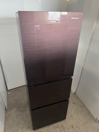 【D-406】ハイセンス 冷蔵庫 HR-G2801BR 2018年製 中古 激安　ワインレッドカラー 通電確認済み