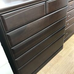 ★ジモティ割あり★  タンス ブラウン H105×W104×D5...