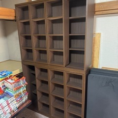 無料　本棚2個　縦98cm 横120cm 奥行34cm 前例、後...