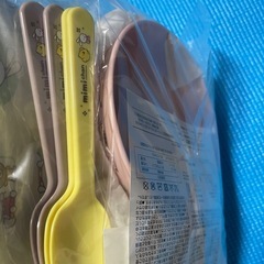子供用　ボウル　スプーン　ランチバッグ　セット　まとめ売りの画像