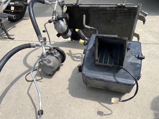 JA11 ジムニー エアコン 一式 コンデンサー エバポレーター 配管