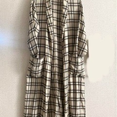 【美品】トゥモローランド エディション ロング ガウン コート オンブレチェックの画像