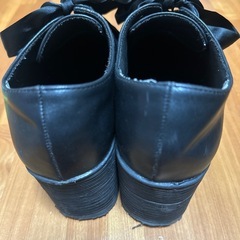 厚底　パンプス　黒　L 24〜24.5の画像