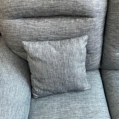 ニトリ2人掛けソファー(ファブリックブルー)