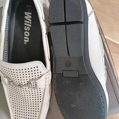 メンズ　シューズ　白メッシュ！wilsonの画像
