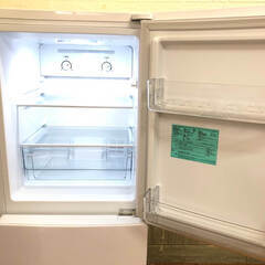 ss7456　ハイアール 冷蔵庫 148L JR-NF148B ホワイト 2ドア Haier 冷凍冷蔵庫 右開き 白 コンパクト 区切り棚冷凍室 引出タイプ冷凍 冷蔵庫 中古の画像