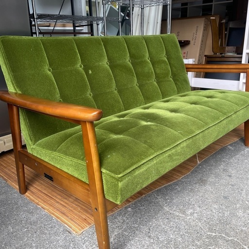 karimoku kagu カリモク60 Kチェア 2シーター モケットグリーン
