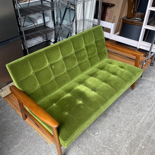 karimoku kagu カリモク60 Kチェア 2シーター モケットグリーン