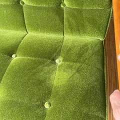 karimoku kagu カリモク60 Kチェア 2シーター モケットグリーンの画像