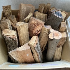 薪と焚き付け用の小さな薪のセットの画像