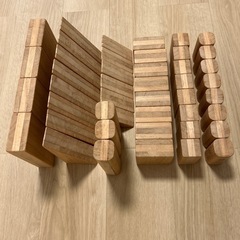 大きな積み木⭐︎無塗装⭐︎45ピースセット