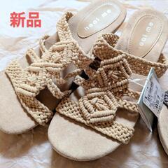 サンダル2足セット　新品＆一回使用　レディース　Mサイズの画像