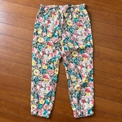 【美品】花柄パンツ