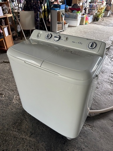 2槽式洗濯機 Live Series ホワイト JW-W45E-W [洗濯4.5kg /乾燥機能無 /上開き]