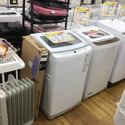 8.0kg洗濯機 アクア AQR-V8N(W) 2022年製 エキスパート藤沢辻堂店