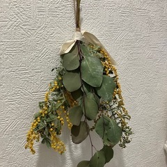 【受付中】【女性限定】ミモザ　ドライフラワー　スワッグ
