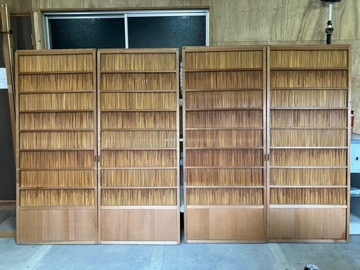 希少！美品！おしゃれな古民家に♪　簾戸　夏用　襖　障子　建具　(濃色)