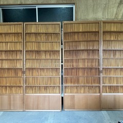 希少！美品！おしゃれな古民家に♪　簾戸　夏用　襖　障子　建具　(濃色)