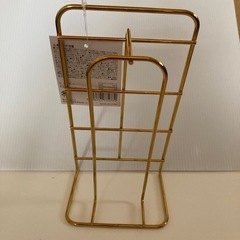 スリムスパイスラック　未使用　ゴールドの画像
