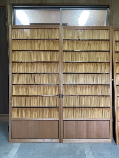 希少！美品！おしゃれな古民家に♪　簾戸　夏用　襖　障子　建具　(薄色)