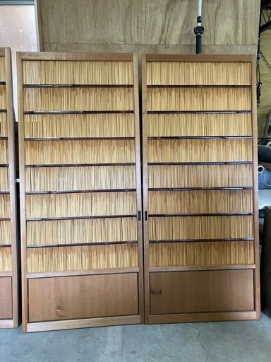 希少！美品！おしゃれな古民家に♪　簾戸　夏用　襖　障子　建具　(薄色)