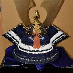 五月人形　兜飾り  弓・太刀付き　端午の節句　美品の画像
