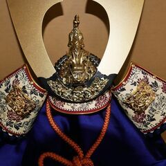 五月人形　兜飾り  弓・太刀付き　端午の節句　美品の画像