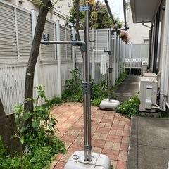【取引中】セキスイ　ステンレス ブロー台付き物干し台