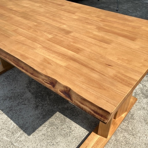 【美品】ダイニングテーブル　机　天然木　木製　ウッド