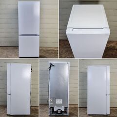 jy■札幌発/引取歓迎 ヤマダセレクト 2ドアノンフロン冷凍冷蔵庫 156L YRZ-F15J 2021年製 ワールプール 動作確認済 25d菊-の画像