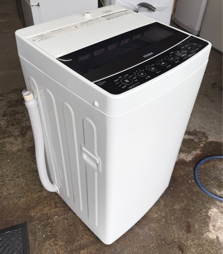 札幌市内配送可 【6ヵ月保証付き】 20年製 Haier ハイアール 5.5kg 全自動洗濯機 JW-C55D ブラック