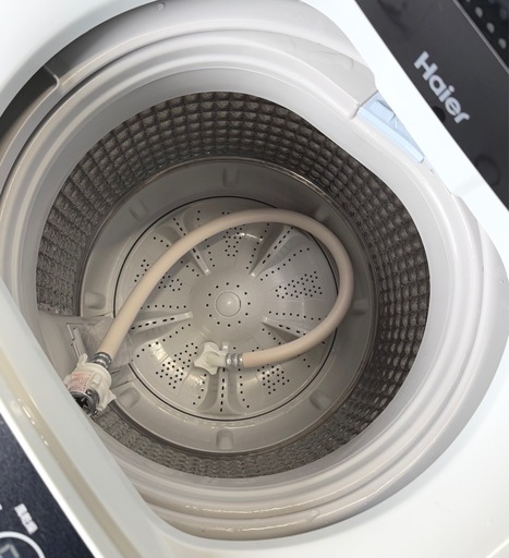 札幌市内配送可 【6ヵ月保証付き】 20年製 Haier ハイアール 5.5kg 全自動洗濯機 JW-C55D ブラック