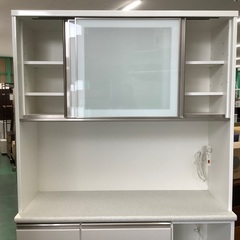 トレファク吉川店】レンジボード ニトリ 2枚スライド扉 ホワイト