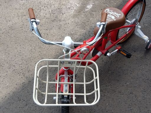 ides 16インチ 補助輪付き自転車 With Friend ミッキーマウス レッド
