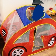 キッズテント、車、プレイテントの画像