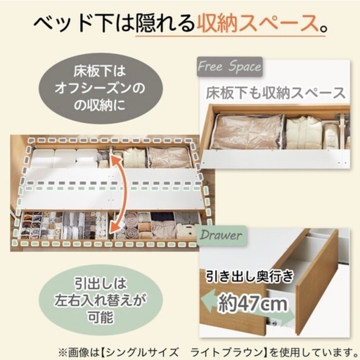 【本日限定お値下げ】【美品】【定価8万越】ニトリ　クイーンベッド　ベッドフレーム