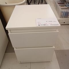 ★ジモティ割あり★  収納家具 ホワイト H49×D40×W35 クリーニング済み TC2989の画像
