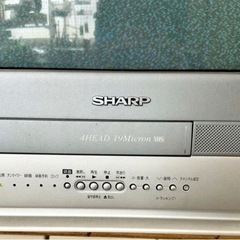 【通電OK】SHARP VT-14GH10 シャープ 14型 テレビデオ ブラウン管テレビ ビデオ VHSの画像
