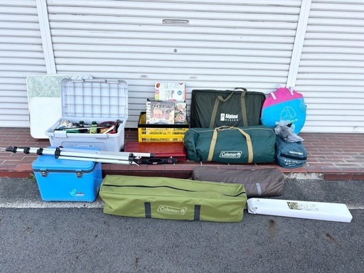受け渡し予定者決定　キャンプ用品一式 コールマン、ユニフレーム、他