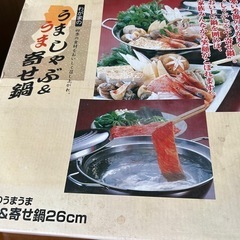 鍋。底部分はアルミ。側面はステンレス。電磁調理器にもガスコンロにも使用できるので重宝しますの画像