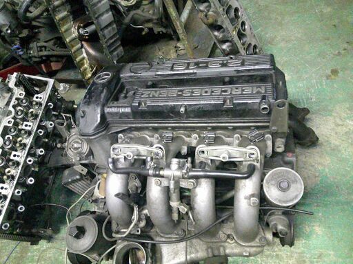 Mベンツ190E-23-16V-コンプリートエンジン販売-純正タコ足付