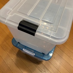 【値段交渉OK】クリアボックス2個と桐材スノコ4枚