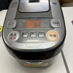 ☆値下げ☆I2504-291 アイリスオーヤマIHジャー炊飯器 RC-IB30-B 2017年製 通電確認済み キズ汚れ有り の画像