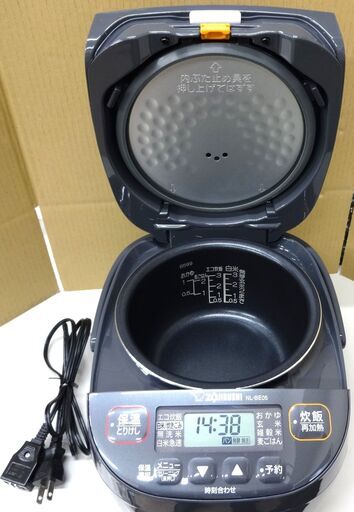 エイブイ：ZOJIRUSHI マイコン炊飯ジャー NL-BE05 3合炊き 2023年製 ※電源コード：非純正品 象印 - 象印 マイコン炊飯ジャー 3合 極め炊き NL-BE05 新品コードの 