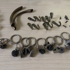 アンティーク風フック⭐︎カーテンレール用品