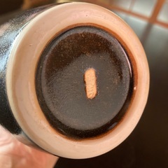 【新品未使用】たち吉　ひすい　花生　花瓶　木箱入り　橘吉　黒×翡翠色　花器の画像