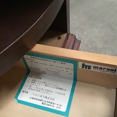 マルニ木工　コーナーガラスキャビネットの画像