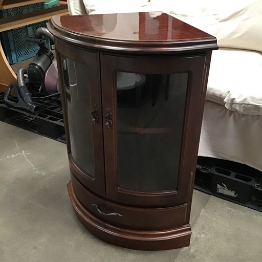 【マルニ】地中海シリーズ　ガラスキャビネット　コーナーキャビネット マルニ木工 コーナーガラスキャビネット ベスト マルニ】地中海