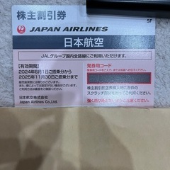 JAL 株主割引券