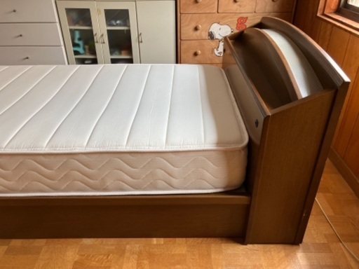 ★破格！フランスベッド FRANCE BED ライト付 シングル ベッド 分解できます！定価15万